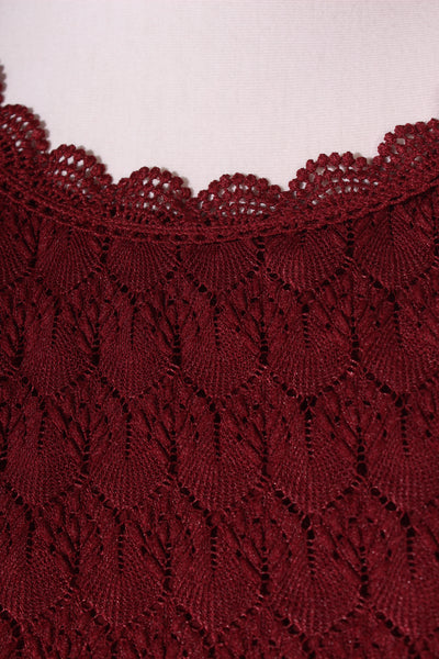 GARCIA (BN) "Matilda" lace blouse - Cabernet! 16