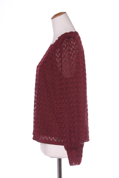 GARCIA (BN) "Matilda" lace blouse - Cabernet! 16
