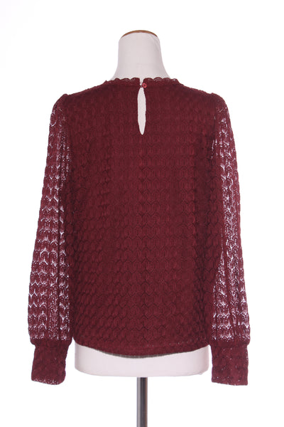 GARCIA (BN) "Matilda" lace blouse - Cabernet! 16