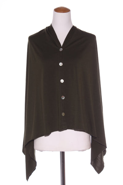 OBR (LN) NZ - Merino 5 button poncho! 8-16