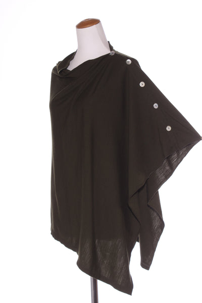 OBR (LN) NZ - Merino 5 button poncho! 8-16
