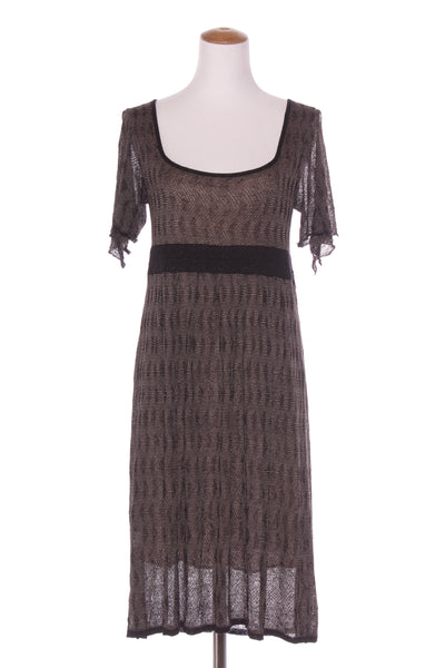 SABATINI WHITE (NZ) Linen blend bronze knit dress! 14