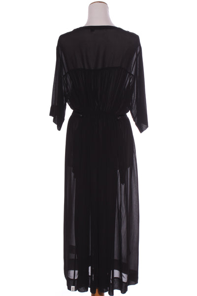 DEEANNE HOBBS - Drawstring waist viscose chiffon midi dress! 16