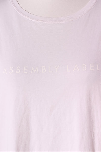 ASSEMBLY LABEL - Pale pink logo tee! 10