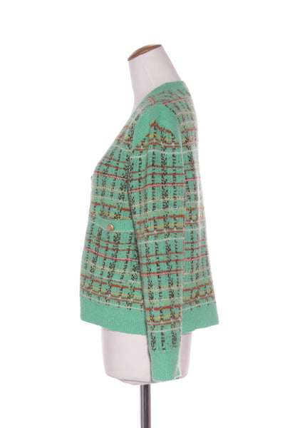 HOLY CHIC by Trelise - Mint tweed knit cardi! 10-12