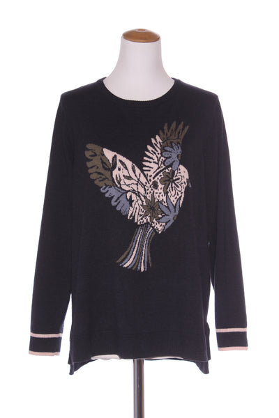 ELM - Wool blend floral dove print jumper! 14
