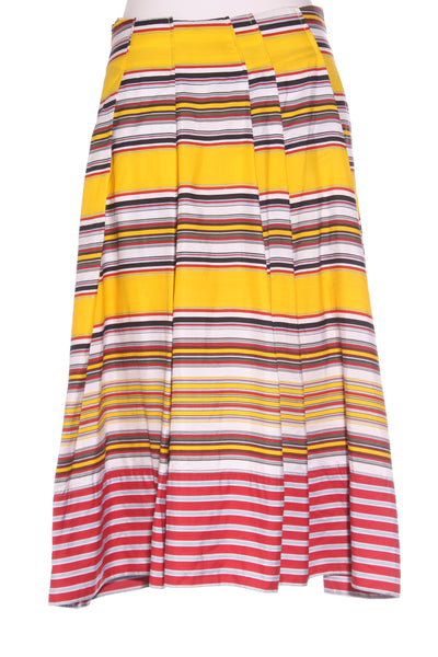 TRELISE COOPER "Rosselini" silk stripe skirt! 10