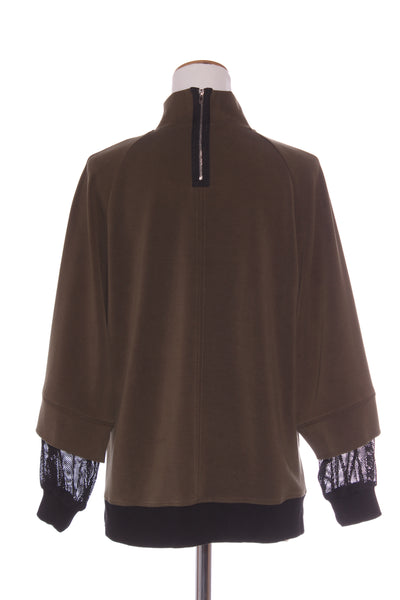 LOUNGE By Repertoire (NZ) Mesh sleeve detail top! 10-12
