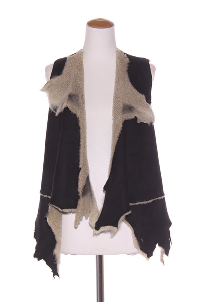 KAREN WALKER (NZ) NZ lambskin shearling waistcoat! 8-14