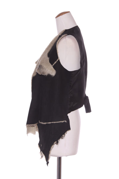 KAREN WALKER (NZ) NZ lambskin shearling waistcoat! 8-14
