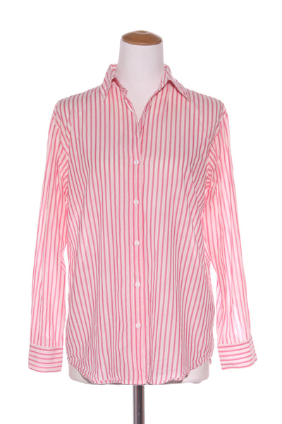 REPERTOIRE (NZ) "Casey" raspberry stripe shirt! 8-10