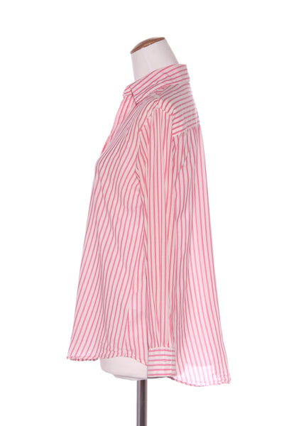 REPERTOIRE (NZ) "Casey" raspberry stripe shirt! 8-10