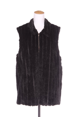 PRECIOUS VESSELS - Faux fur zip front gillet! 18-20
