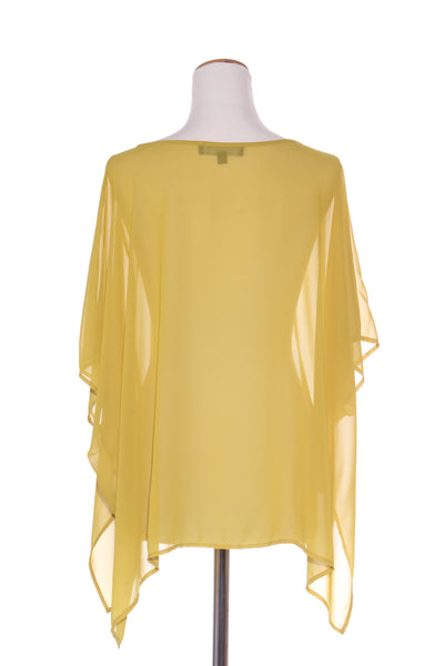 CHOCOLAT (NZ) Layering chiffon abstract print top! 10-16