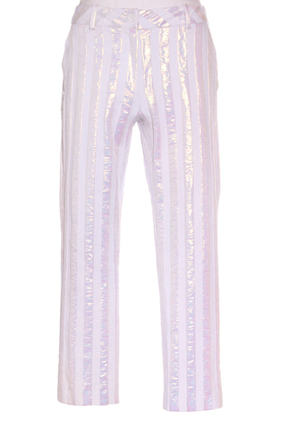 TRELISE COOPER "Walk of art" metallic stripe pant! 8