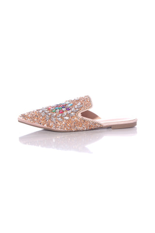 NO BRAND (LN) Jewelled embellished slides! 40