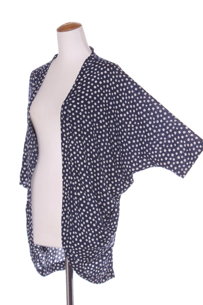 Navy floral navy kimono cardi! 8-16