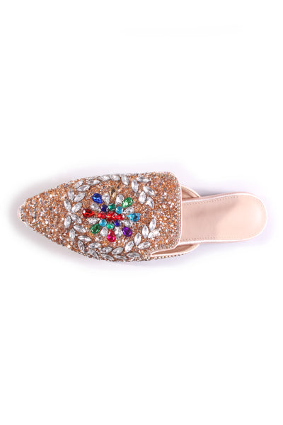 NO BRAND (LN) Jewelled embellished slides! 40