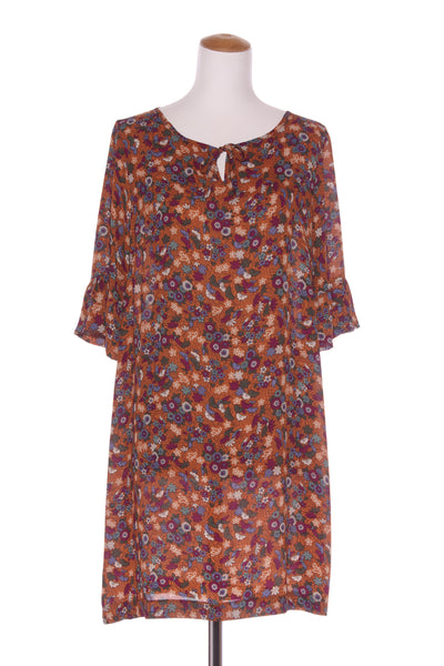 CARLSON (NZ) Ginger floral ruffle sleeve dress! 14