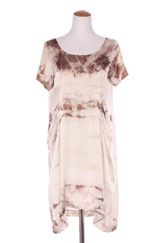 HARLOIERE - Vintage chocolate swirl silk dress! 12