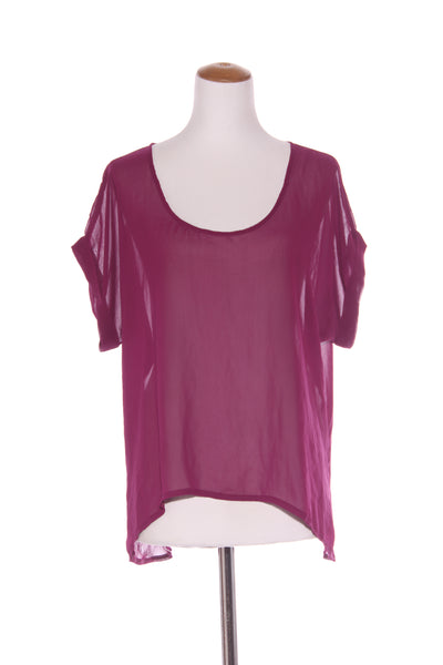 TALL DESIGN (NZ) Hi low chiffon top - Boysenberry! 14