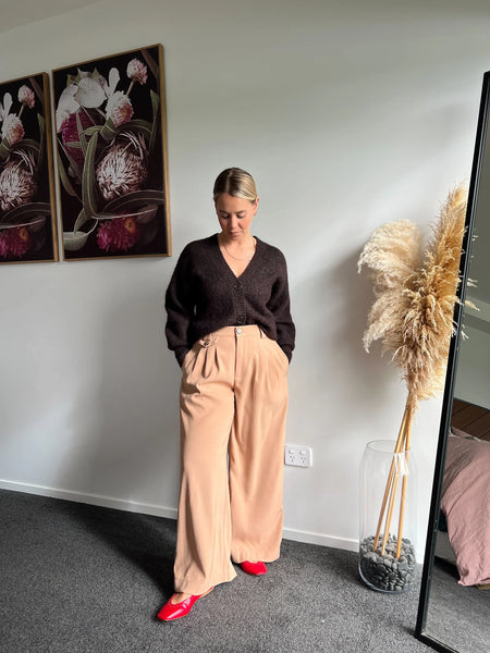 HEIDI FRANK (BN) Linen blend wide leg Boat pant! 10