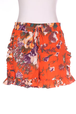 H&M - Abstract floral ruffle cotton shorts! 12
