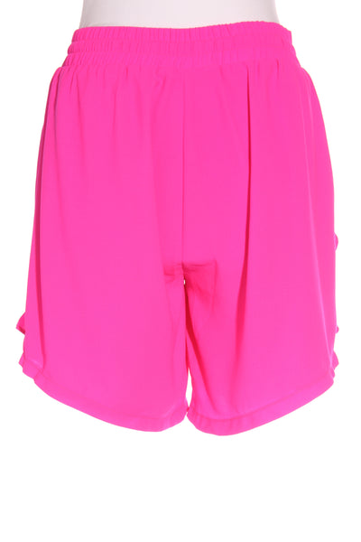 PRETTY BASIC - Hot pink ruffle detail shorts! 12