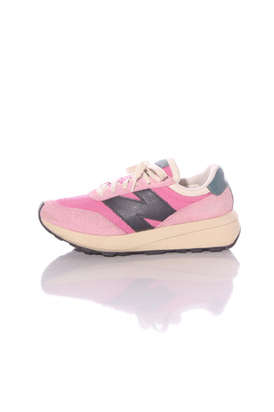 NEW BALANCE - Pink leather + textile sneakers! 9