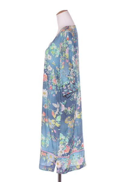 VERGE - Blue "Botanical" dress + pockets! 12