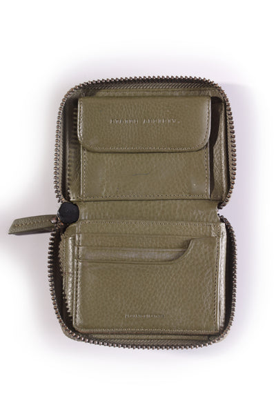 STATUS ANXIETY - Wayward khaki leather wallet!