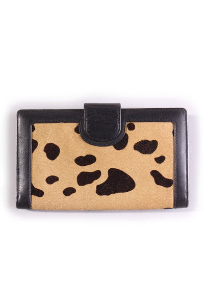 STATUS ANXIETY - Doris leopard pony hair wallet!