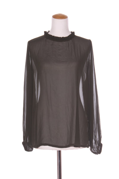 BLANK SPACE (NZ) Ruffle neck Julia chiffon blouse! 12