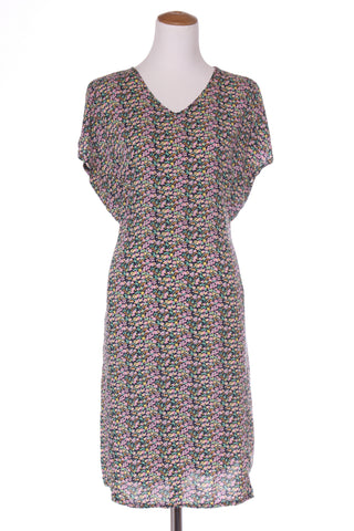 KILT - Reversible navy floral rayon dress! 10