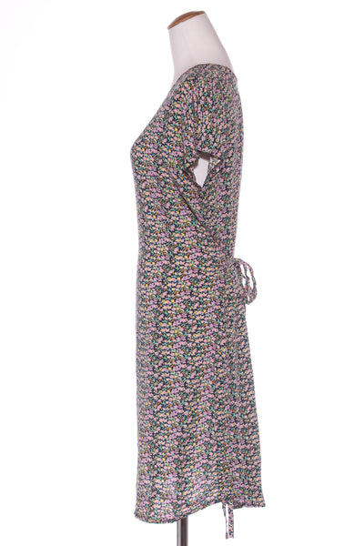 KILT - Reversible navy floral rayon dress! 10