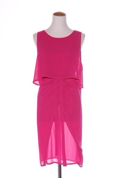 ALBIE - Pink chiffon layered wrap dress! 12