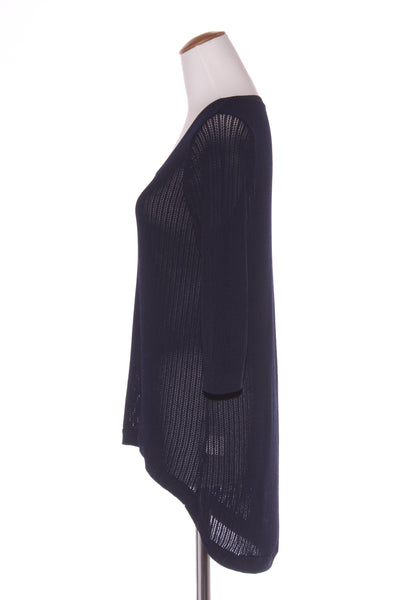 SUSSAN (LN) Scoop hem mesh knit - Navy! 10