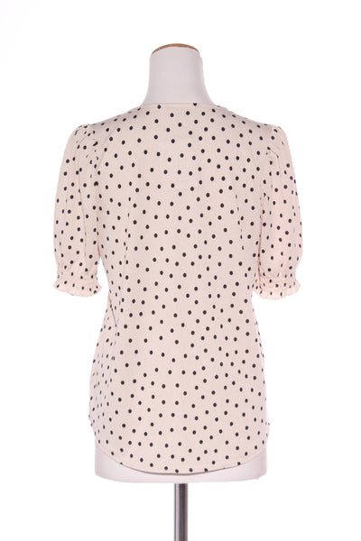 SUSSAN (BN) Polka dot puff sleeve top! 8-10