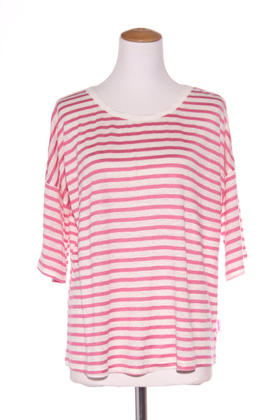 EB & IVE (BN) "Intrepid" Linen blend stripe top! 8-12