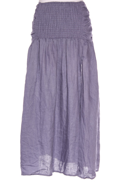 AERE (BN) Ruched linen midi skirt - Bluebell! 10