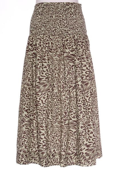 STELLA + GEMMA (BN) Mint animal print midi skirt! 8-10
