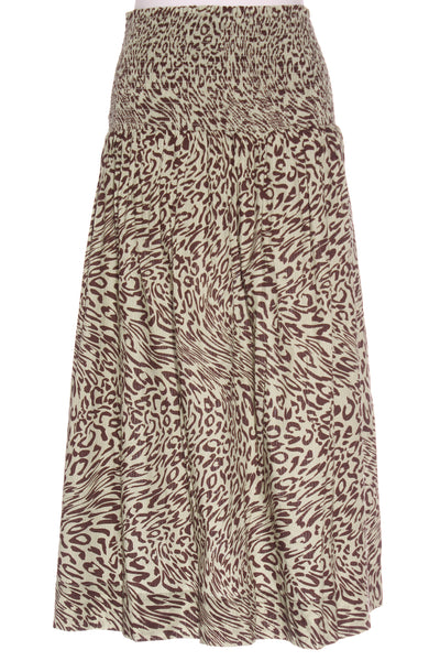 STELLA + GEMMA (BN) Mint animal print midi skirt! 8-10