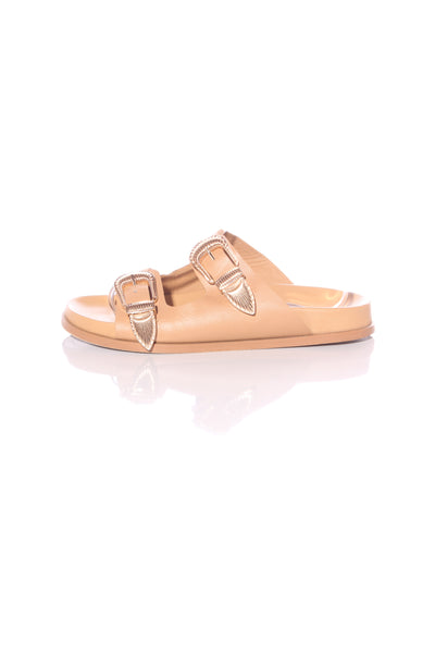 SOL SANA "Amalfi" tan leather sandal! 39