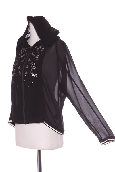 VERGE "Textile" hooded chiffon jacket! 14