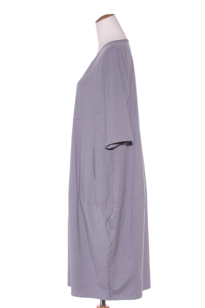 TIRELLI - Diagonal seam dress - Dusty blue! 16