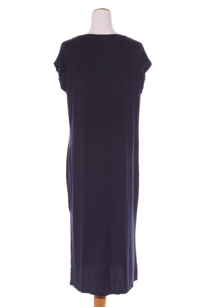 BIRD KEEPERS - Navy viscose drape midi dress! 12