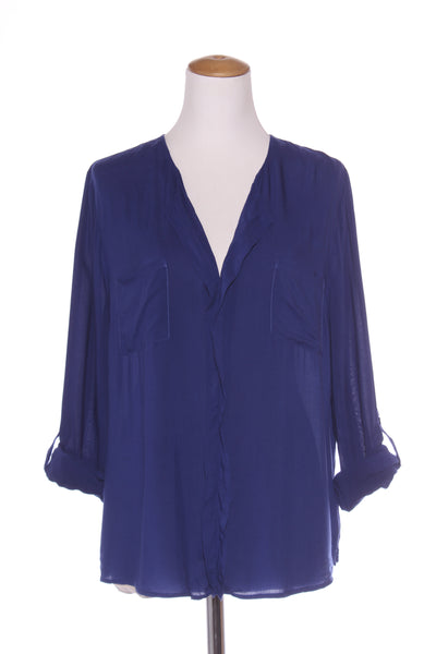 PORTMANS - Ink blue viscose blouse! 16