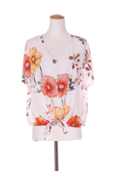 WHISTLE - Tie front floral viscose top! 16