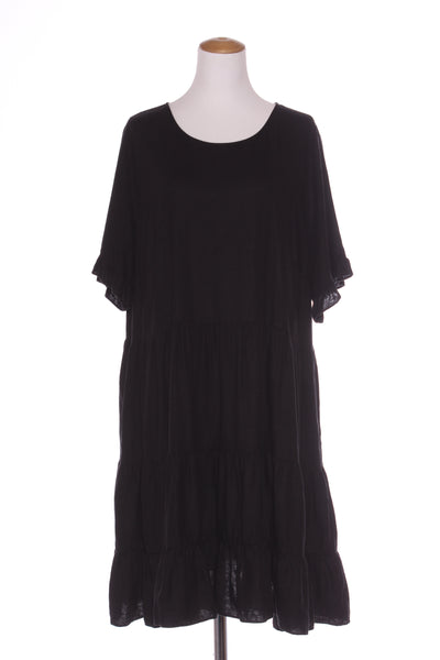 WILD CHILD - Tiered ruffle sleeve linen dress! 20
