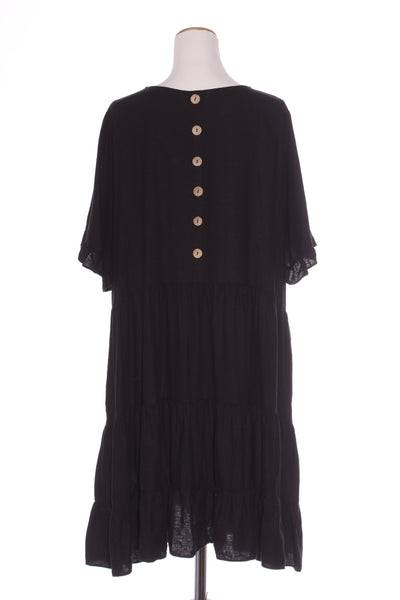 WILD CHILD - Tiered ruffle sleeve linen dress! 20